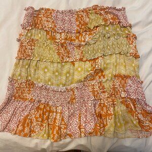 Olivaceous Floral Skirt